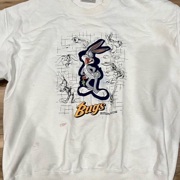 Vintage Looney Tunes 1992 Bugs Bunny Crewneck Sweatshirt Men’s XL - Picture 3 of 5